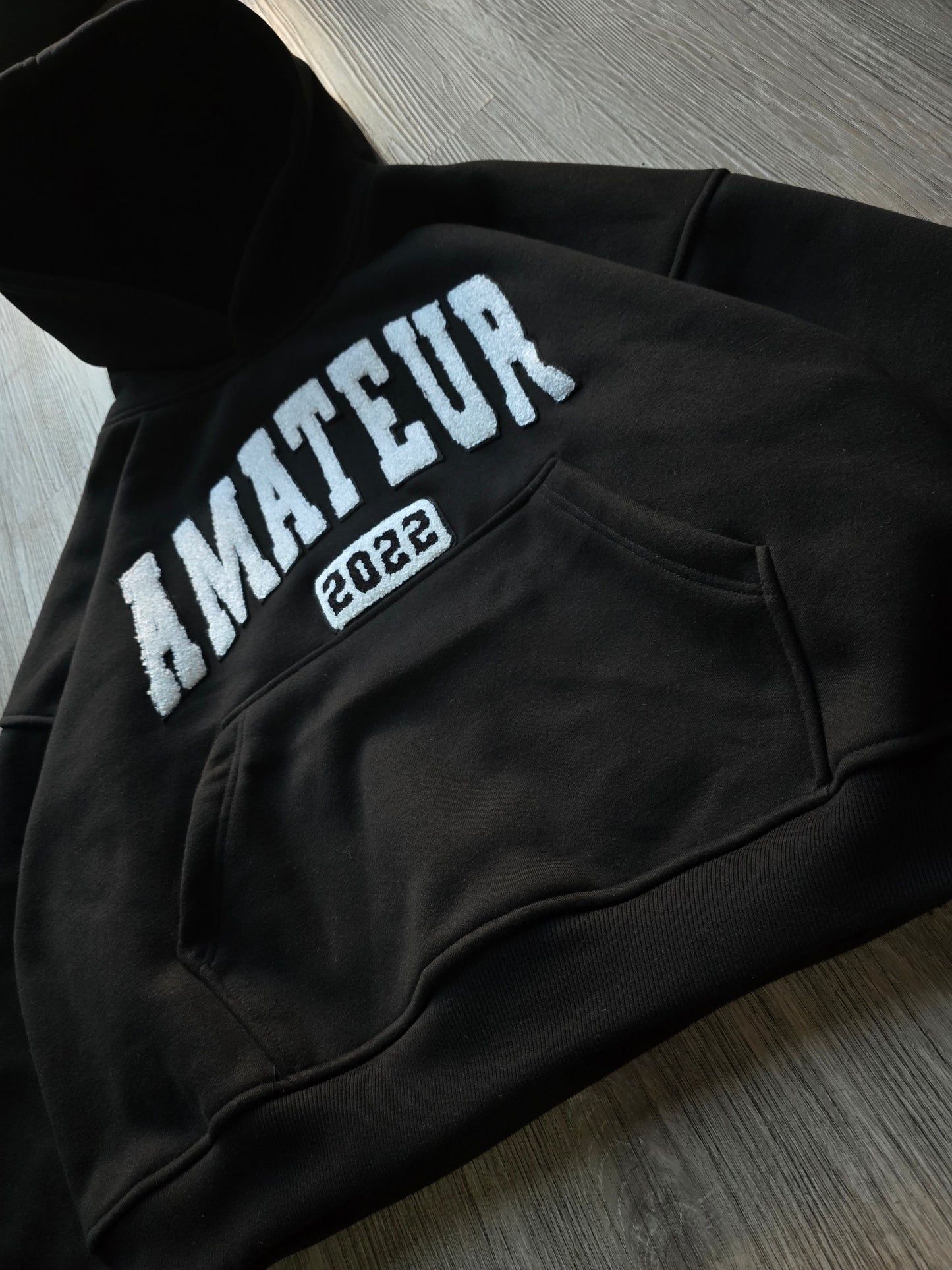 Black oat hoodie