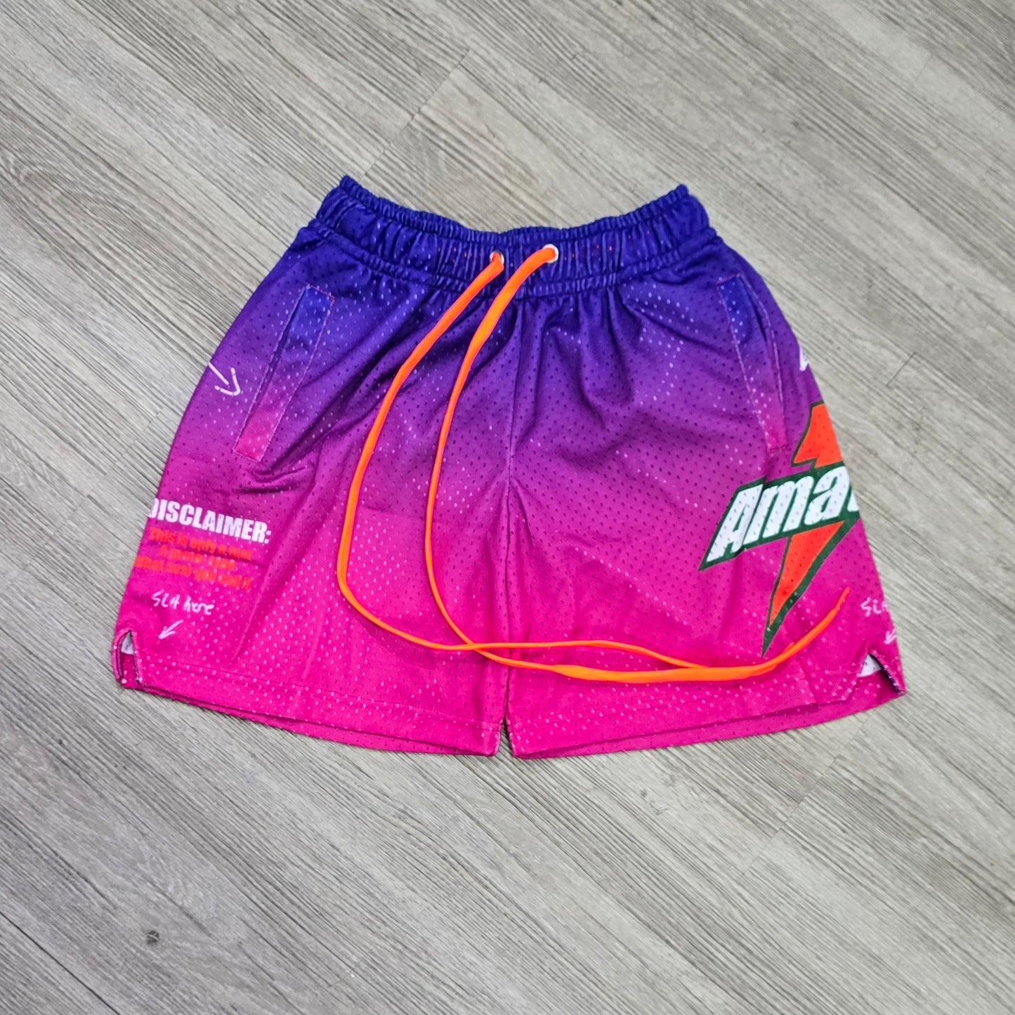 AMATEUR PASTEL PURPLE MESH SHORTS