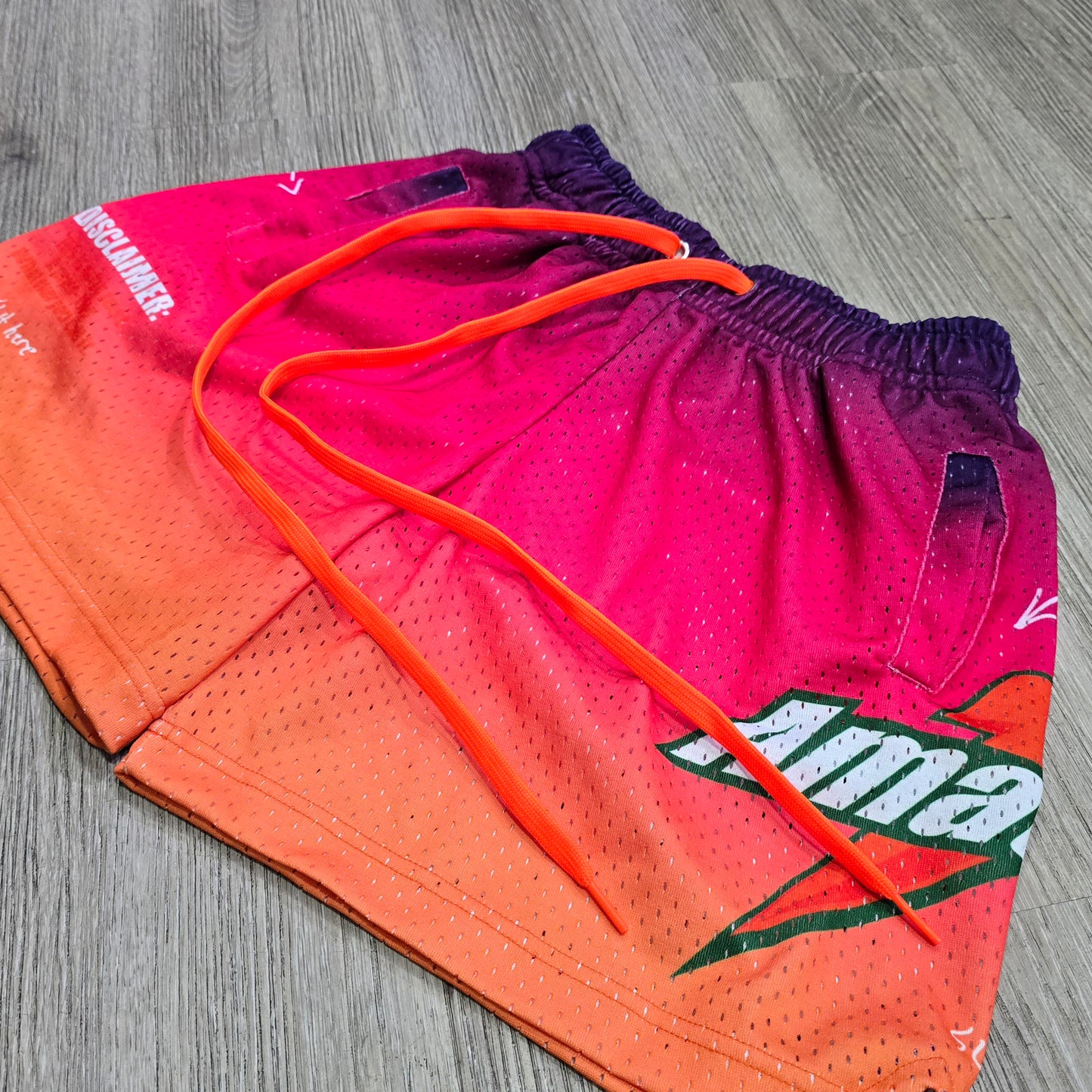 AMATEUR PASTEL TRI PURPLE MESH SHORTS