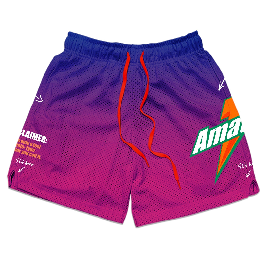 AMATEUR PASTEL PURPLE MESH SHORTS