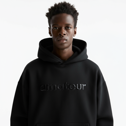 HOODIE TRIPPLE BLACK AMATEUR