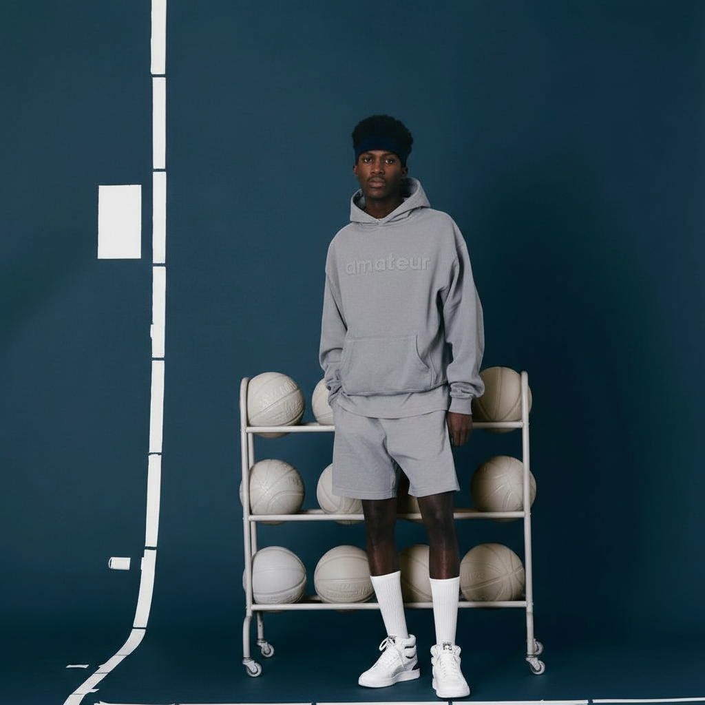 HOODIE OATMEAL GREY AMATEUR