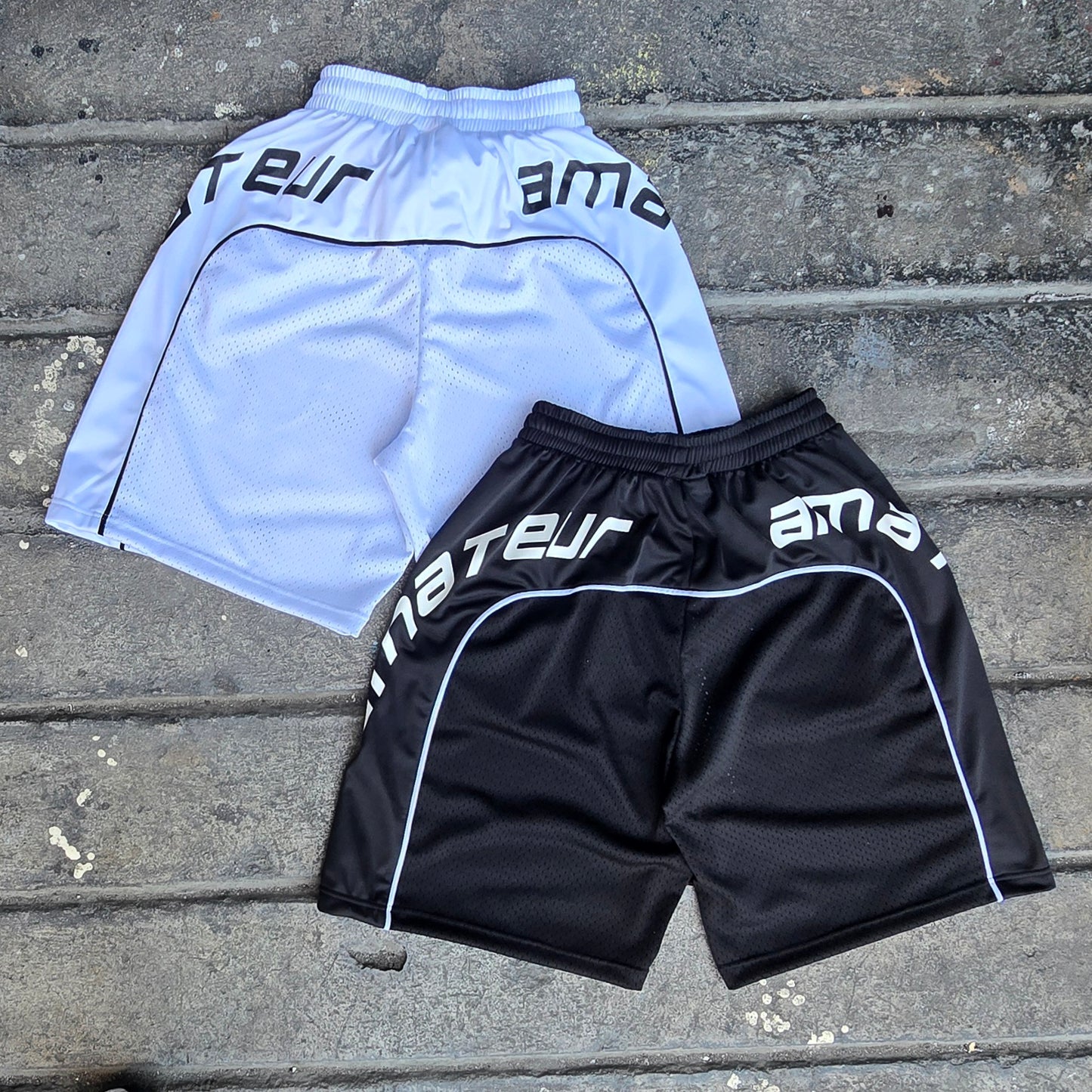 AMATEUR Y2K MESH SHORTS