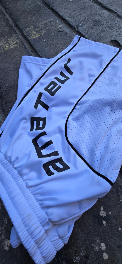 AMATEUR Y2K MESH SHORTS
