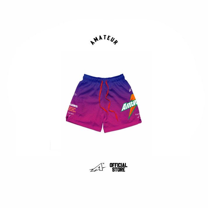 AMATEUR PASTEL PURPLE MESH SHORTS