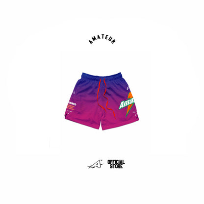 AMATEUR PASTEL PURPLE MESH SHORTS