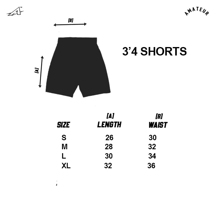 AMATEUR SWAG 3'4S SWEAT SHORTS