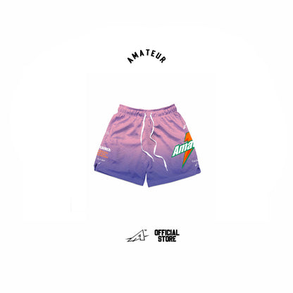 AMATEUR PASTEL SALMON MESH SHORTS