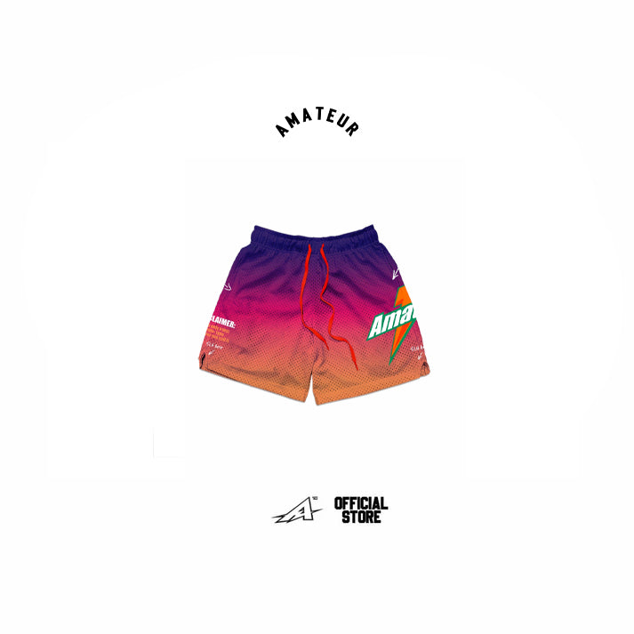 AMATEUR PASTEL TRI PURPLE  MESH SHORTS