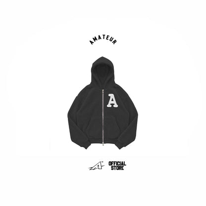 AMATEUR FLEECE HOODIE (DUAL  ZIPPER)