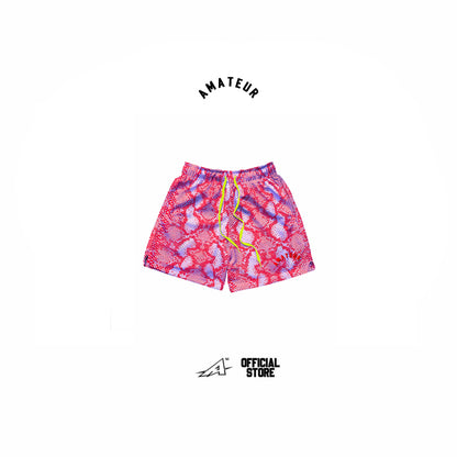 AMATEUR SNAKESKIN CHAOS PINK MESH