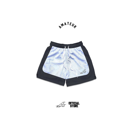 AMATUER V.E BLACK & V.E WHITE MESH SHORT ( VINTAGE ERA COLLECTION )