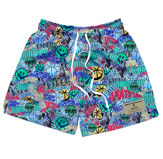 AMATEUR COMICS BALLER SHORTS