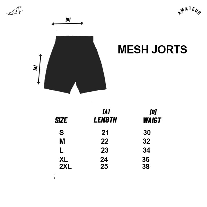 AMATEUR Y2K MESH SHORTS