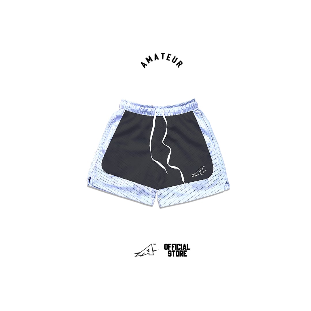AMATUER V.E BLACK & V.E WHITE MESH SHORT ( VINTAGE ERA COLLECTION )