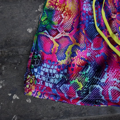 AMATEUR SNAKESKIN VILLAIN MESH SHORTS
