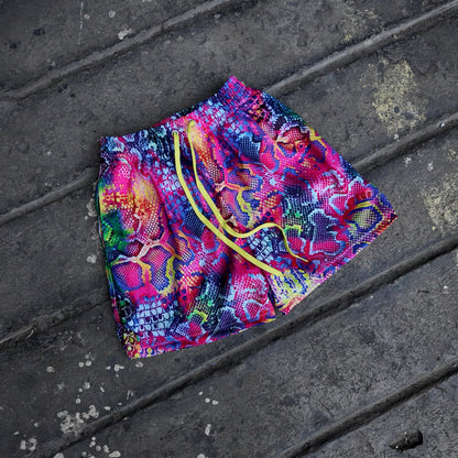 AMATEUR SNAKESKIN VILLAIN MESH SHORTS