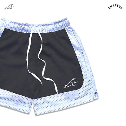 AMATUER V.E BLACK & V.E WHITE MESH SHORT ( VINTAGE ERA COLLECTION )