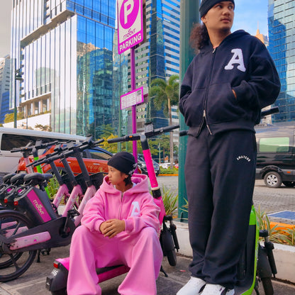 AMATEUR FLEECE HOODIE (DUAL  ZIPPER)