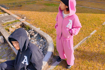 AMATEUR FLEECE HOODIE (DUAL  ZIPPER)