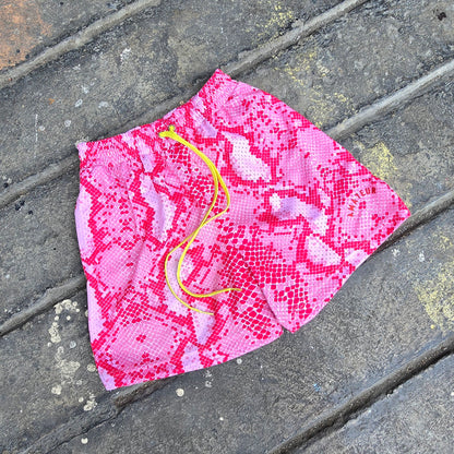 AMATEUR SNAKESKIN CHAOS PINK MESH